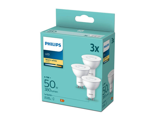 Philips LED-Lampe Spot PAR16 4.7W/827 (50W) 36° 3-pack GU10