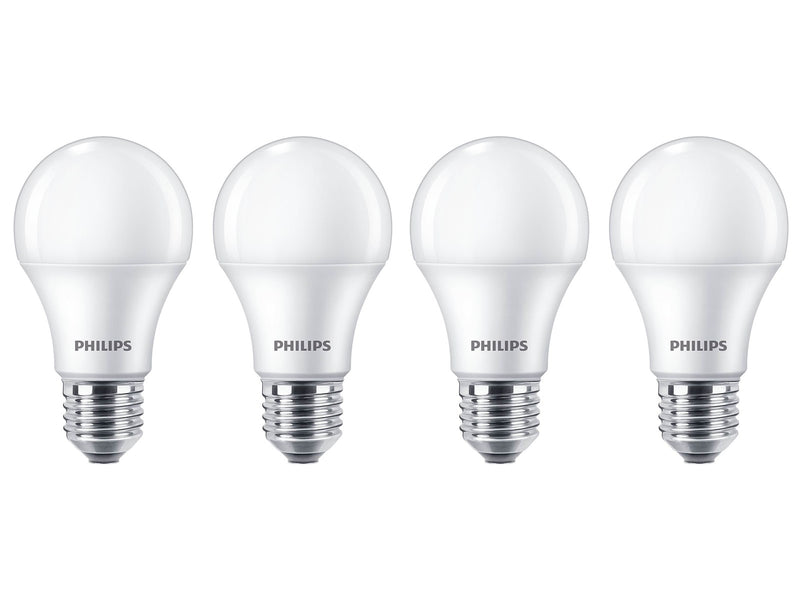 Philips LED-Lampe Standard 10W/827 (75W) Frosted 4-pack E27