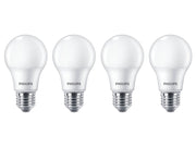 Philips LED-Lampe Standard 8W/827 (60W) Frosted 4-pack E27