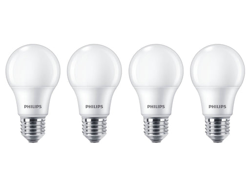 Philips LED-Lampe Standard 8W/827 (60W) Frosted 4-pack E27