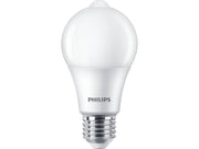 Philips LED-Lampe Standard Sensor 8W/827 (60W) Frosted E27