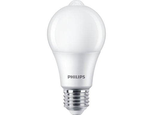 Philips LED-Lampe Standard Sensor 8W/827 (60W) Frosted E27