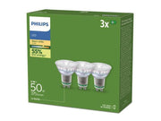 Philips LED-Lampe Ultra Efficient 2,1W/827 (50W) 36° 3-pack GU10