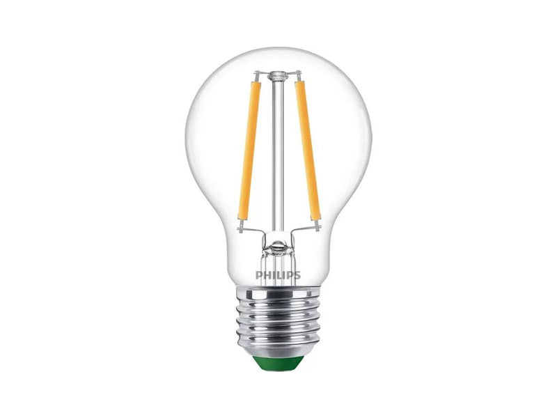 Philips LED-Lampe Ultra Efficient A60 2.3W/827 (40W) Clear 3-pack E27