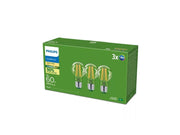 Philips LED-Lampe Ultra Efficient A60 4W/827 (60W) Clear 3-pack E27