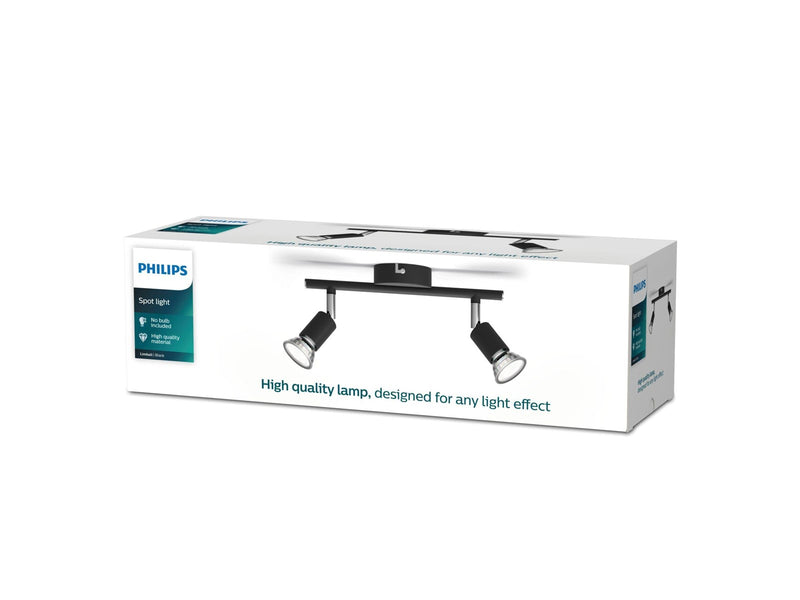 Philips Limbali bar/tube black 2x50W 230V