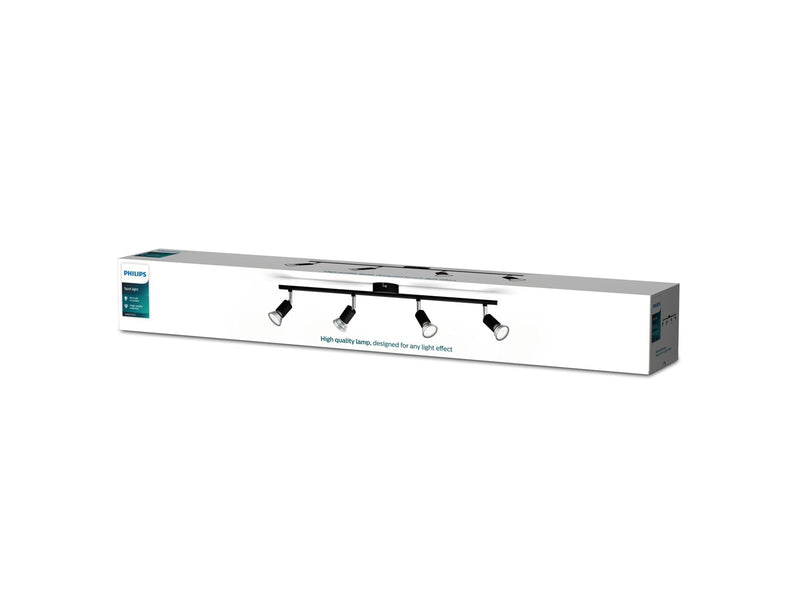Philips Limbali bar/tube black 4x50W 230V