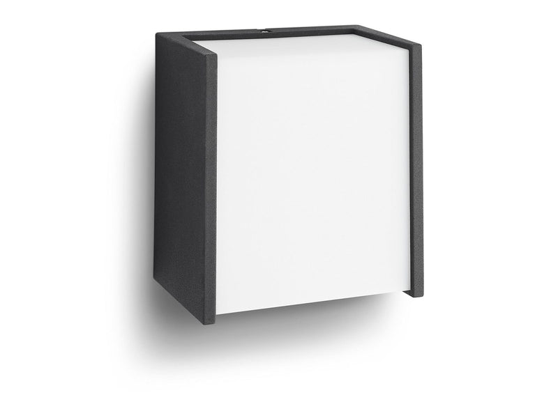 Philips Macaw wall lantern black 1x3W SELV