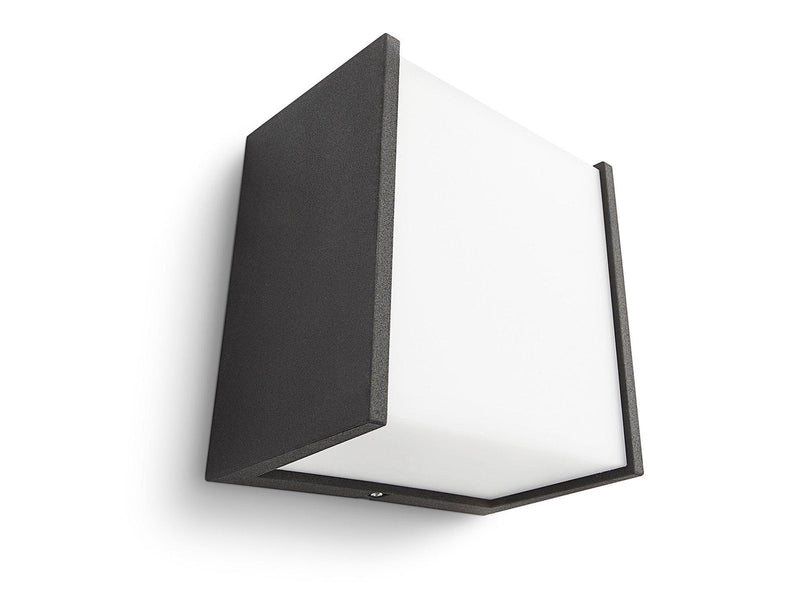 Philips Macaw wall lantern black 1x3W SELV