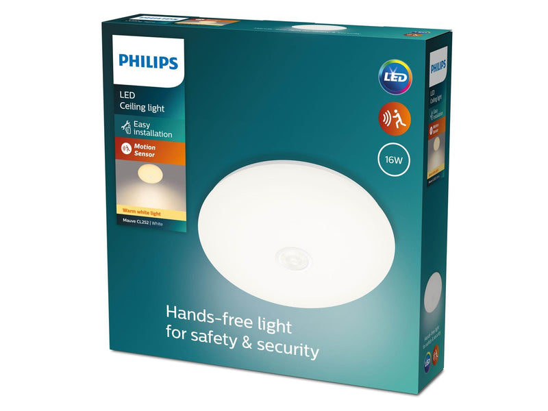 Philips Mauve ceiling with sensor Ø320 mm 16W 2700K white