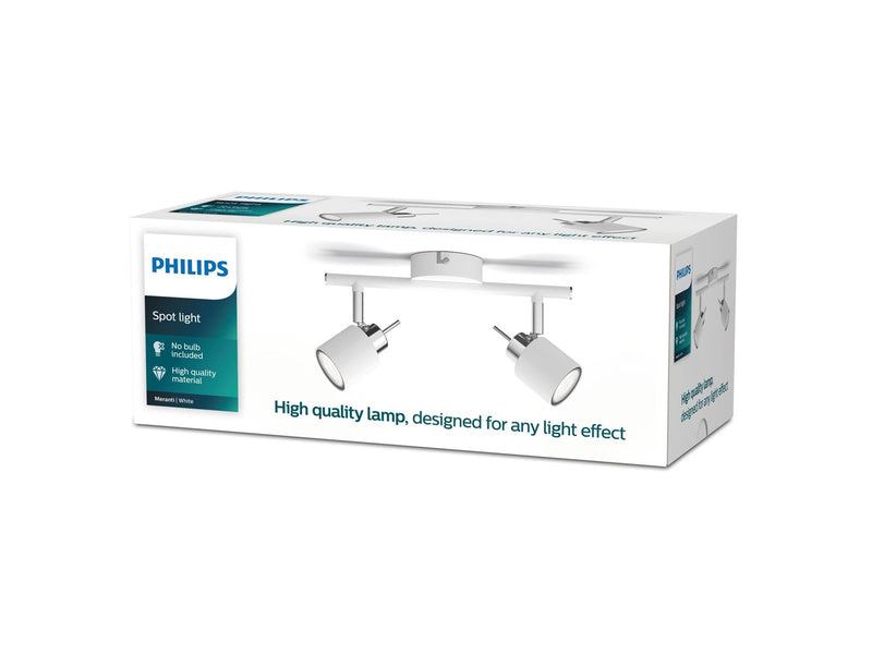 Philips Meranti 2-spot track white