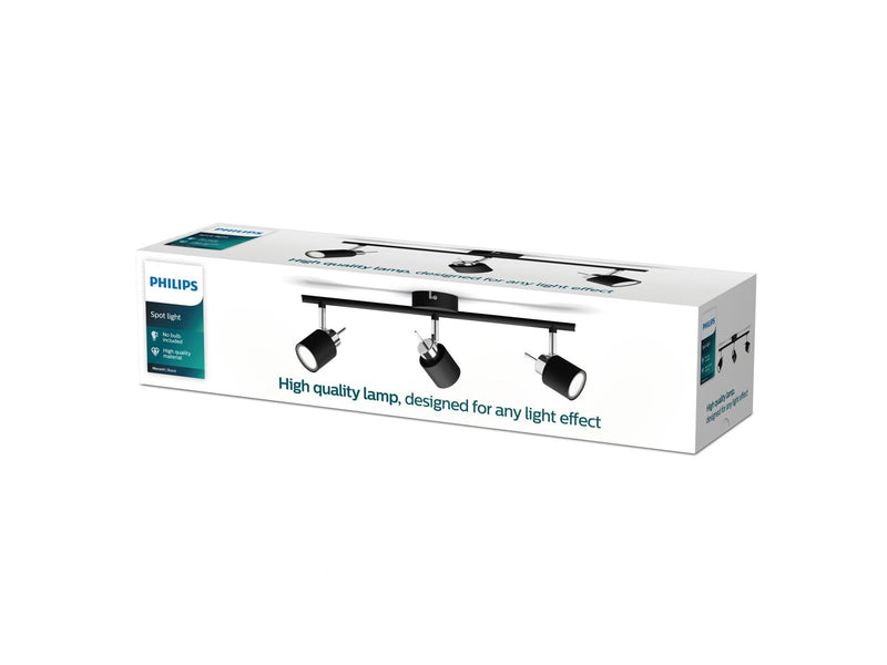 Philips Meranti bar/tube black 3x35W 230V