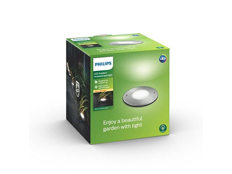 Philips Moss recessed inox 1x3W 230V