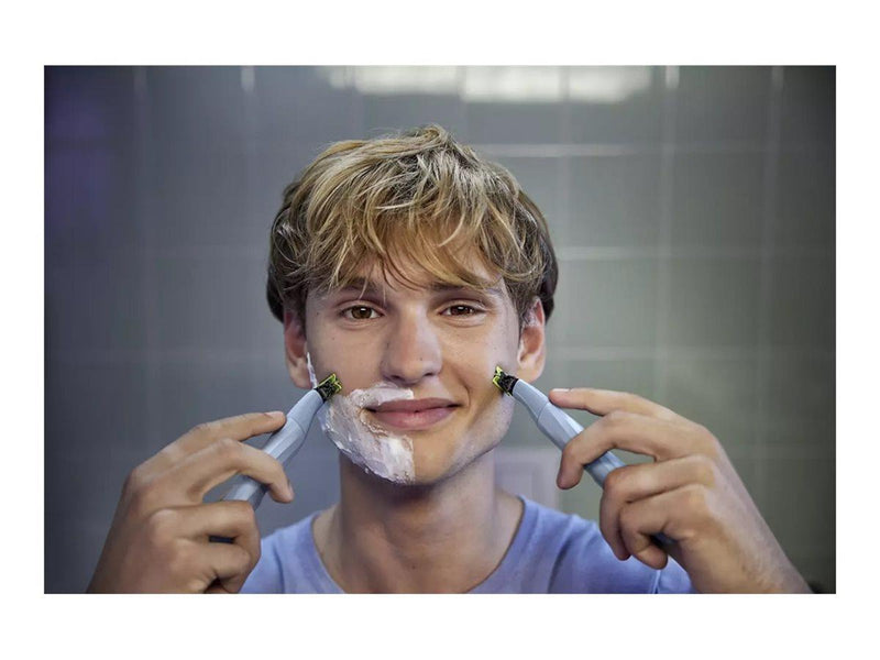 Philips OneBlade 1st Shave QP1324 - trimmer - blue celestial