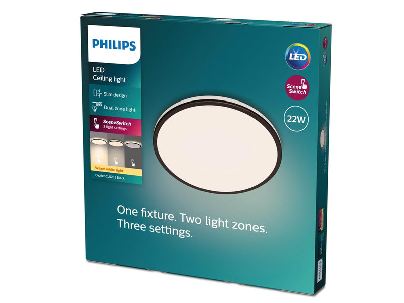 Philips Ozziet CL570 SS RD 22W 27K B HV 06