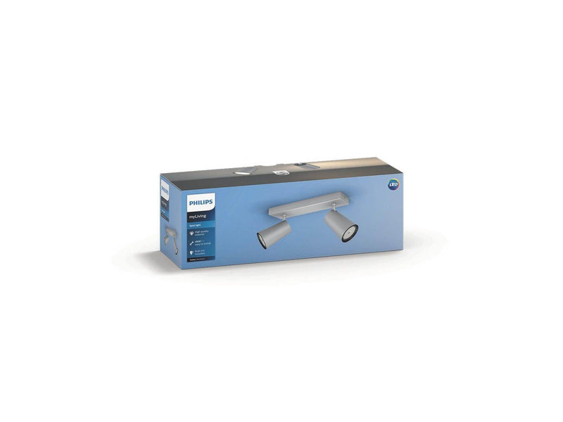 Philips PAISLEY bar/tube aluminium 2xNW