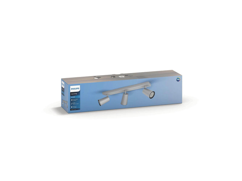 Philips PAISLEY bar/tube aluminium 3xNW
