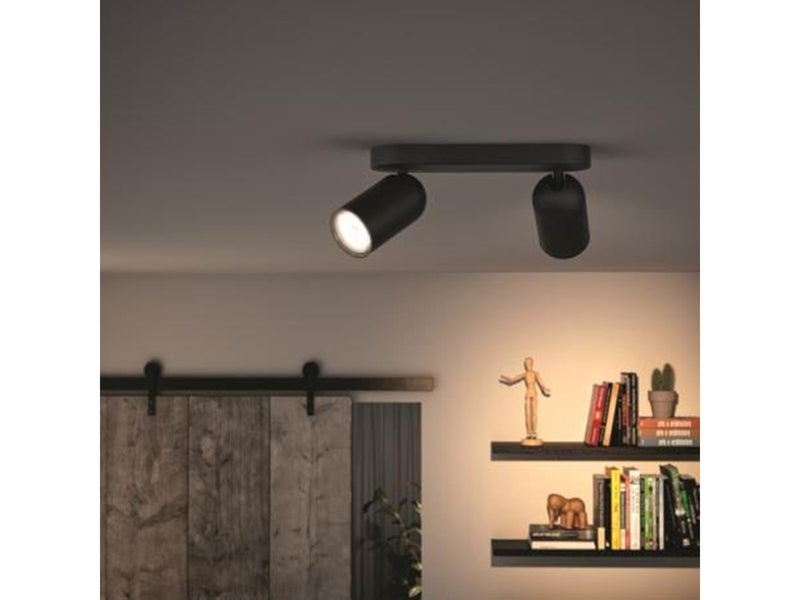 Philips PONGEE bar/tube black 2xNW