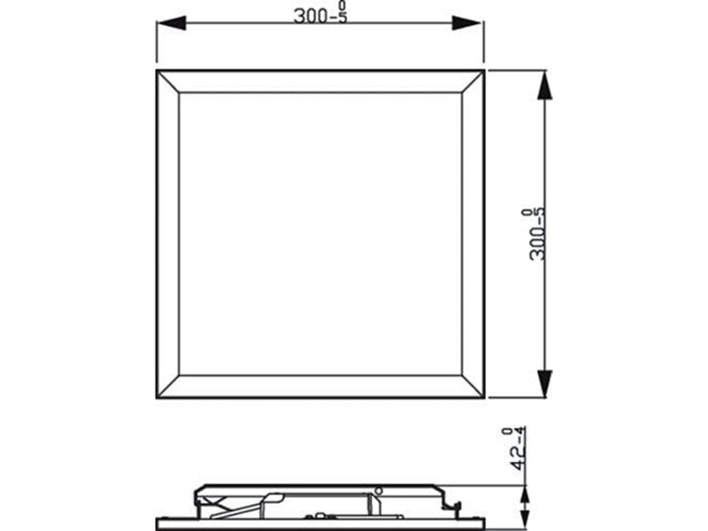 Philips Panel ceiling CL560 SS SQ 12W 27K B HV06