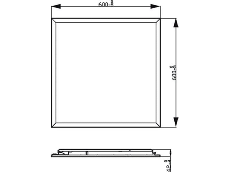 Philips Panel ceiling CL560 SS SQ 36W 27K W HV06
