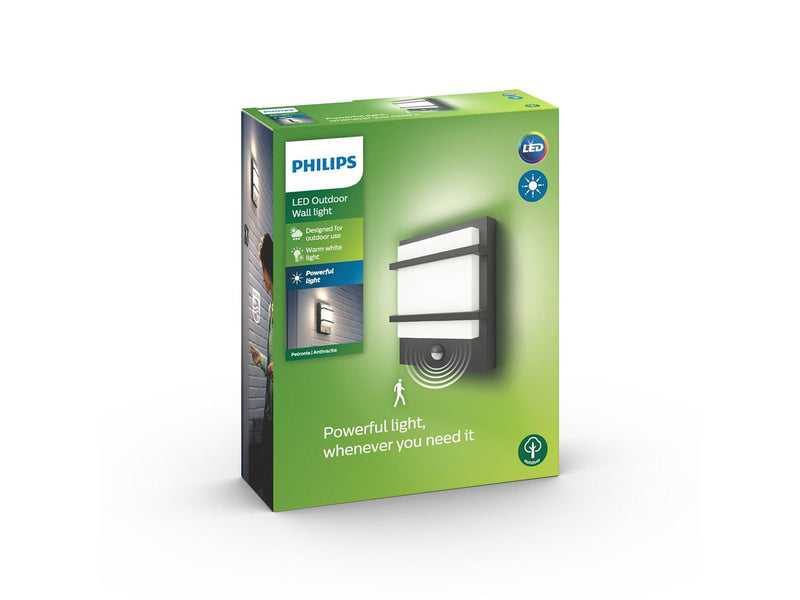 Philips Petronia IR wall lantern anthracite 1x12