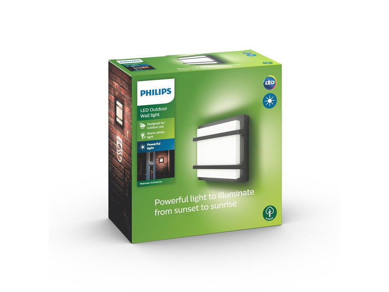 Philips Petronia wall lantern anthracite 1x12W