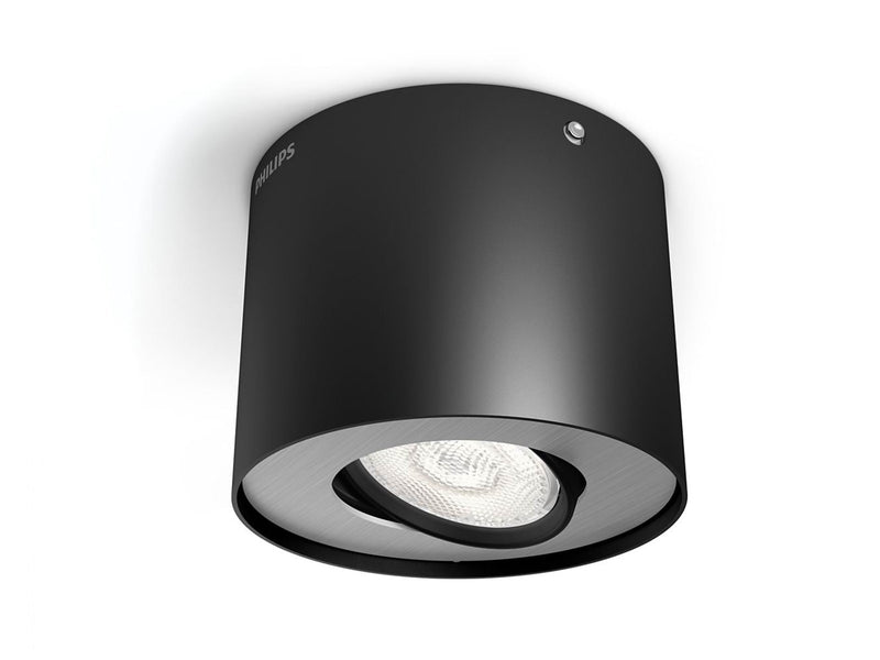 Philips Phase single spot black 1x4.5W SELV