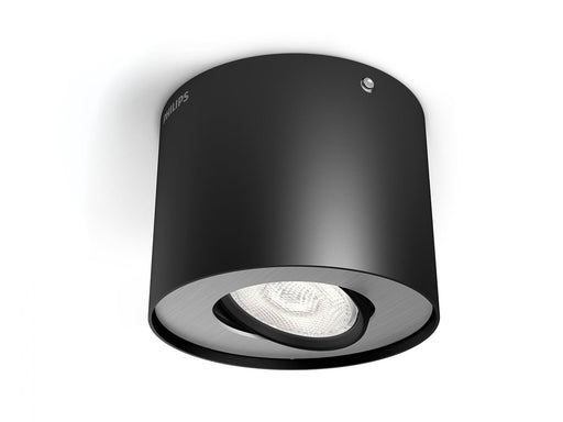 Philips Phase single spot black 1x4.5W SELV