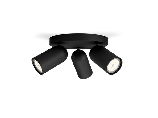 Philips Pongee spot 3xGU10, schwarz