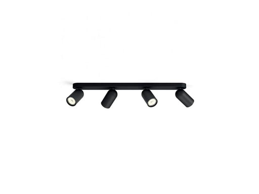 Philips Pongee spotschiene 4xGU10, schwarz