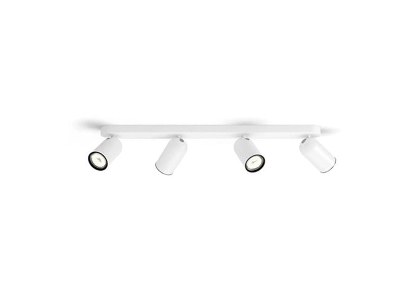 Philips Pongee spotschiene 4xGU10, weiß