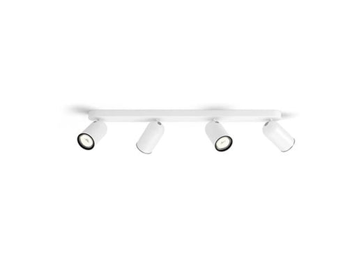 Philips Pongee spotschiene 4xGU10, weiß