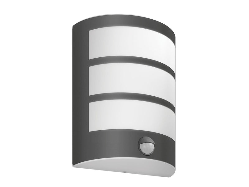 Philips Python outdoor wall lamp with sensor 6W 2700K anthracite