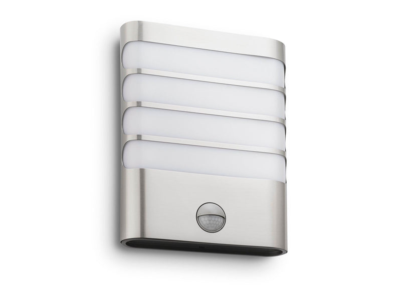 Philips Raccoon wall lantern LED inox 1x4W SELV IR (sensor