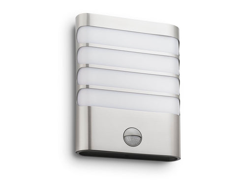 Philips Raccoon wall lantern LED inox 1x4W SELV IR (sensor