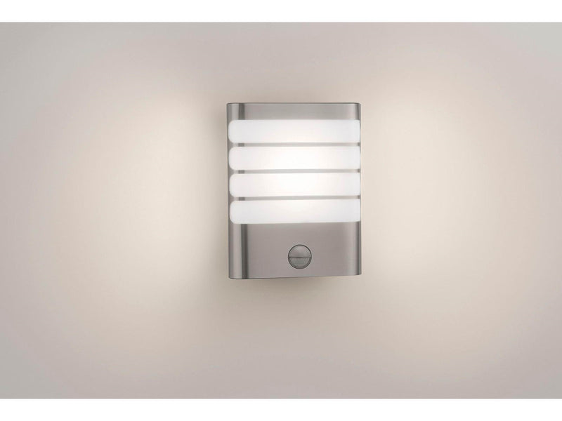 Philips Raccoon wall lantern LED inox 1x4W SELV IR (sensor