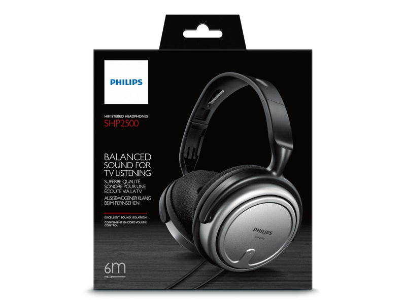 Philips SHP2500 - HiFi-Headset - Schwarz & Silber
