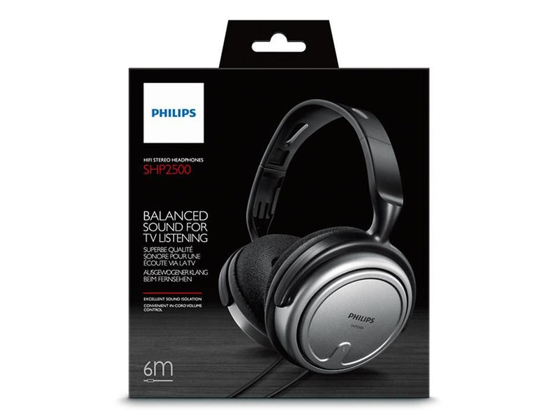 Philips SHP2500 - HiFi-Headset - Schwarz & Silber