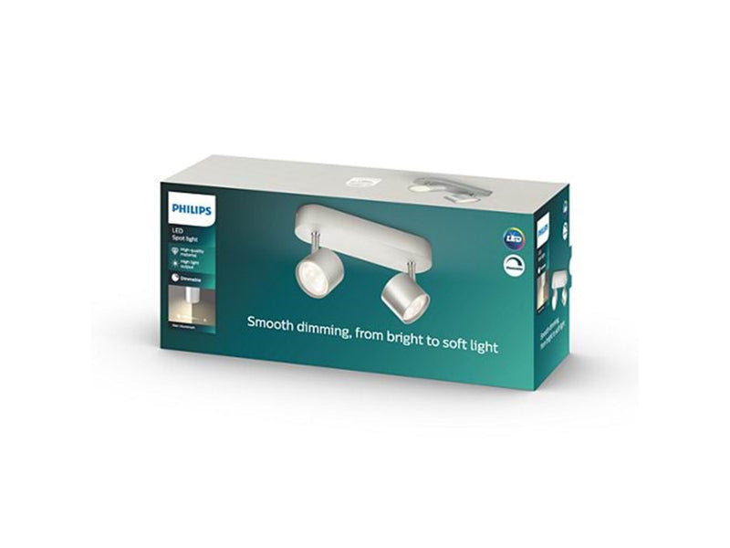 Philips STAR bar/tube LED aluminium 2x4W SELV