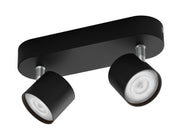 Philips STAR bar/tube black 2x4.5W SELV Dim