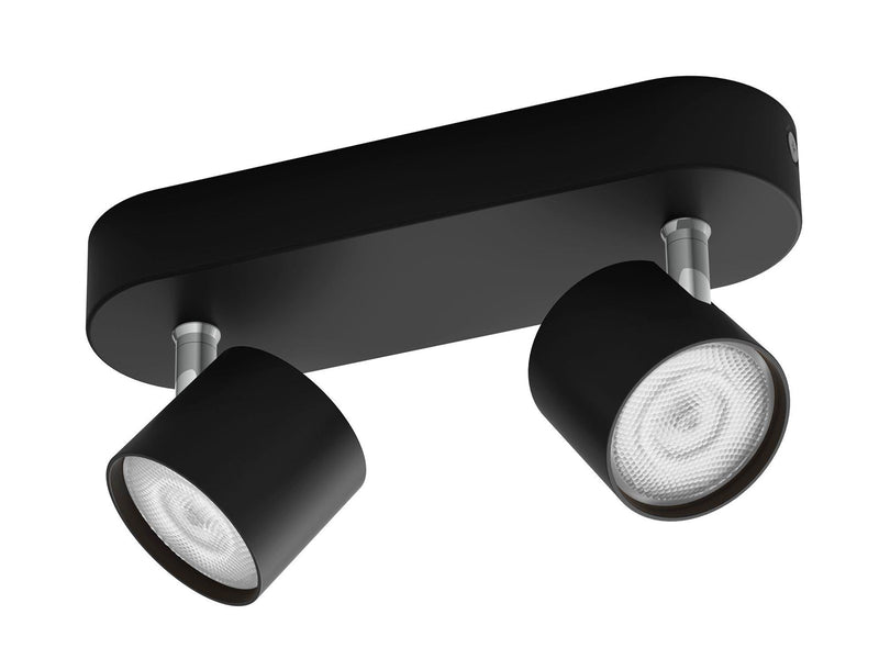 Philips STAR bar/tube black 2x4.5W SELV Dim