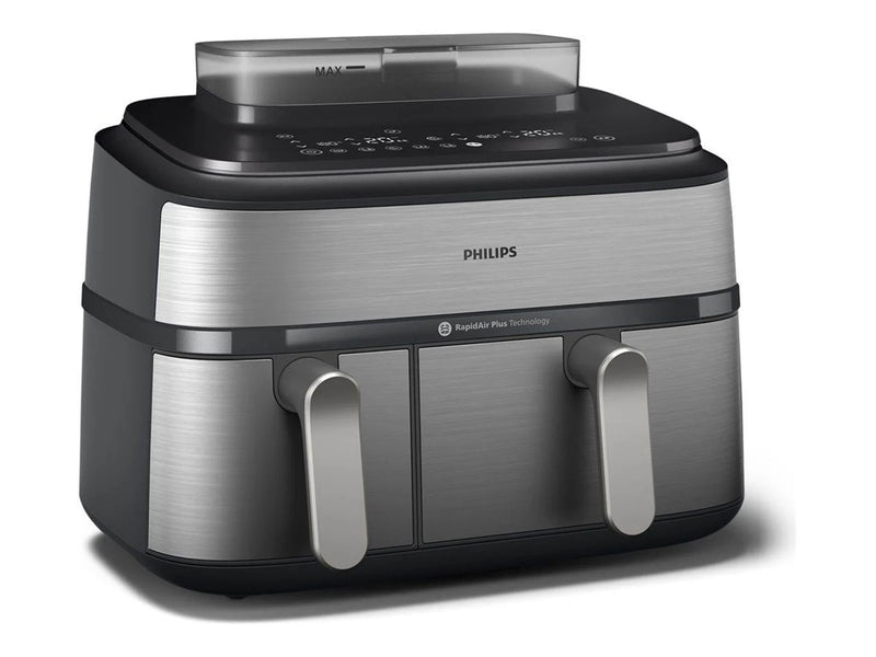Philips Series 5000 NA555 - Dual Basket Heißluftfritteuse - Silber