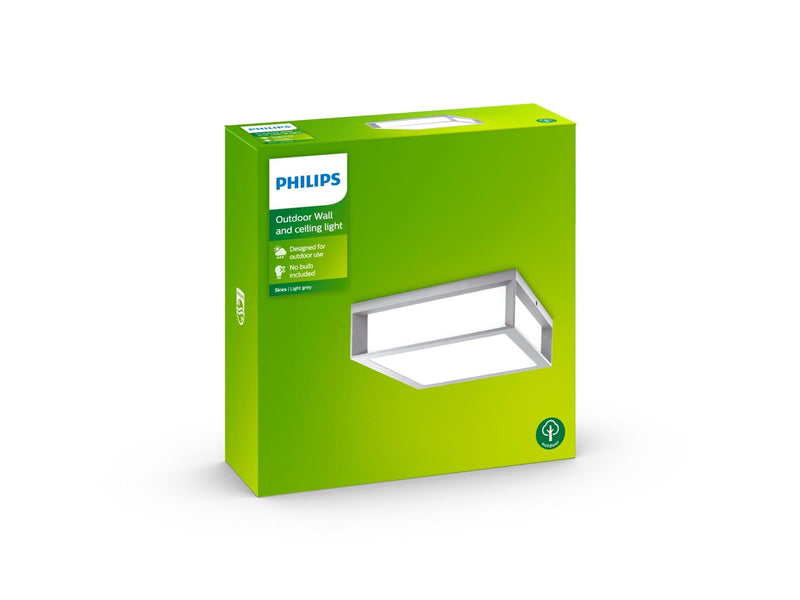 Philips Skies wall lantern grey 2x42W 230V