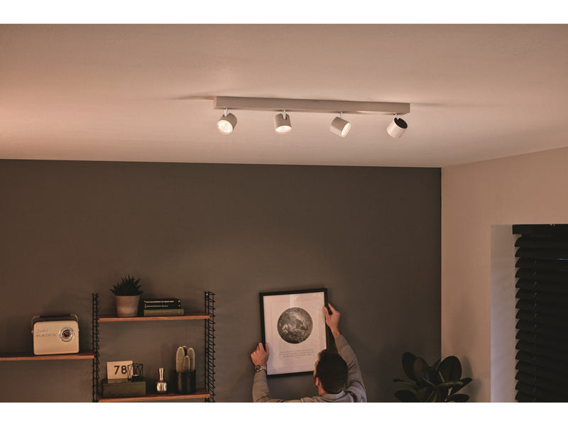 Philips Star spotschiene, LED 4x4,5W, weiß