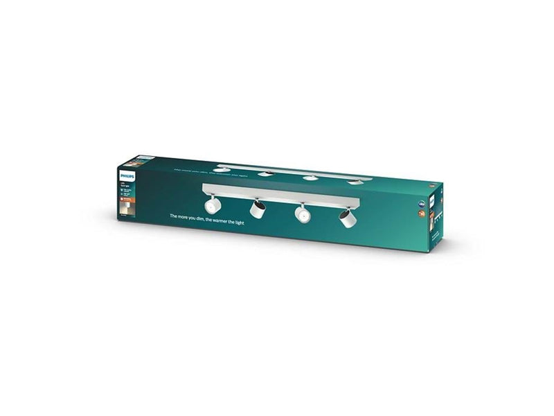 Philips Star spotschiene, LED 4x4,5W, weiß