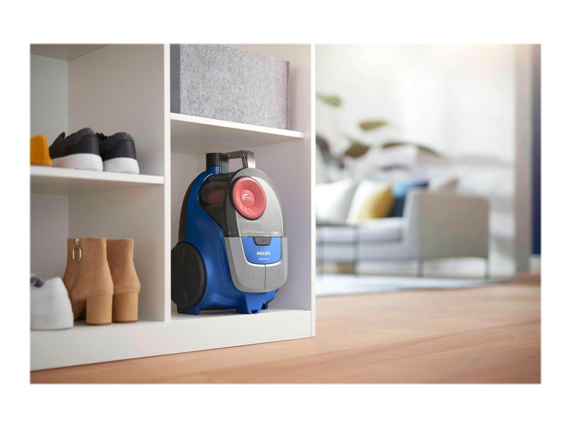 Philips Staubsauger 2000 Series XB2123 - vacuum cleaner - canister - dark blue/peach