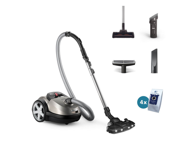 Philips Staubsauger XD8152 - vacuum cleaner - canister - shell grey