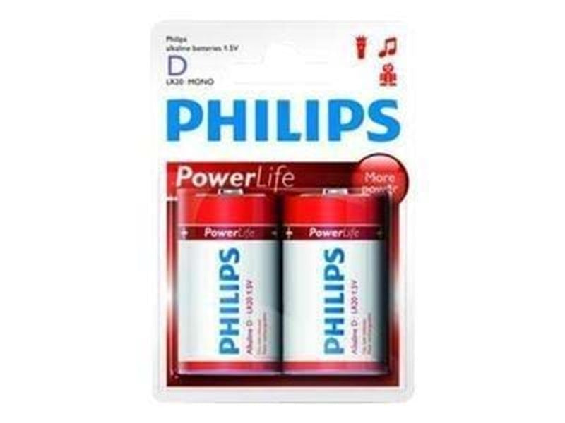 Philips Strom Life LR20P2B - Batterie - D