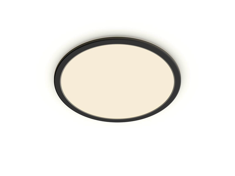 Philips Superslim CL550 Ceiling lamp Ø250 mm LED 15W 2700K SceneSwitch IP44, Black