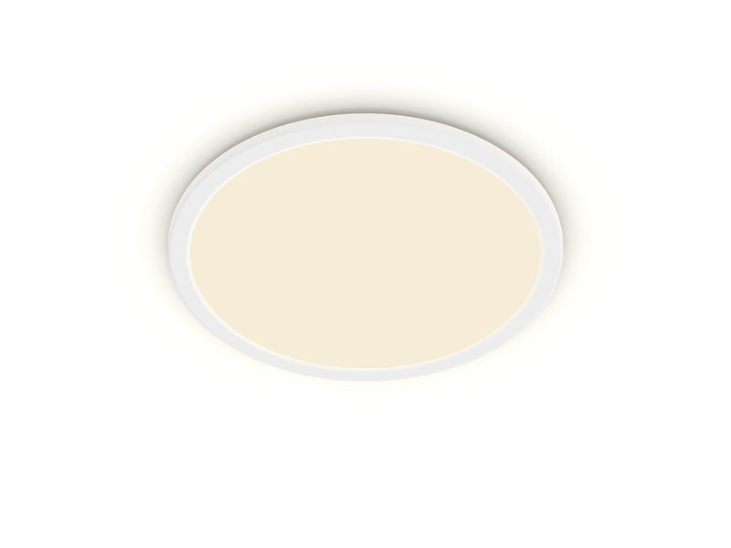 Philips Superslim CL550 Ceiling lamp Ø250 mm LED 15W 2700K SceneSwitch IP44, White
